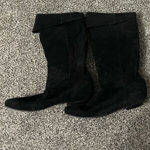 Jasmin black suede boots 9.5
